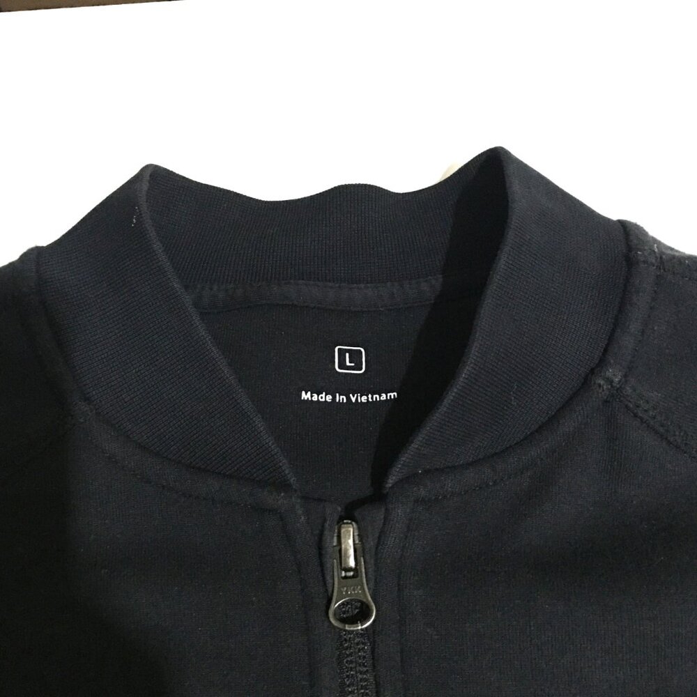 Apple Jacket Mens Large Black Employee Full Zip Embroidered Logo Tech Sweatshirt - Picture 4 of 8